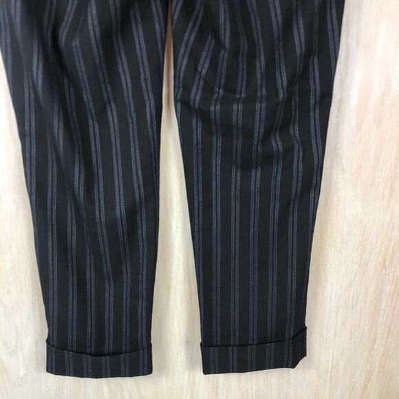 Anthropologie Cartonnier Lou Taper Wool Blend Mid Rise Cuffed Crop Pants 6 - Picture 7 of 12